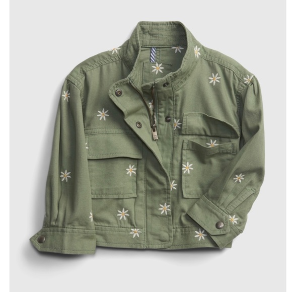 Gap Green Floral Utility Jacket - NEW🌼 - Picture 15 of 15